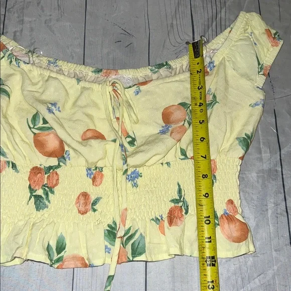 Sadie & Sage peaches crop top size small NWOT - Picture 6 of 9